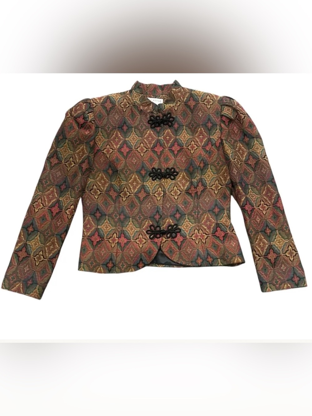 Doncaster Vintage Multicolored Tapestry Jacket Size 12